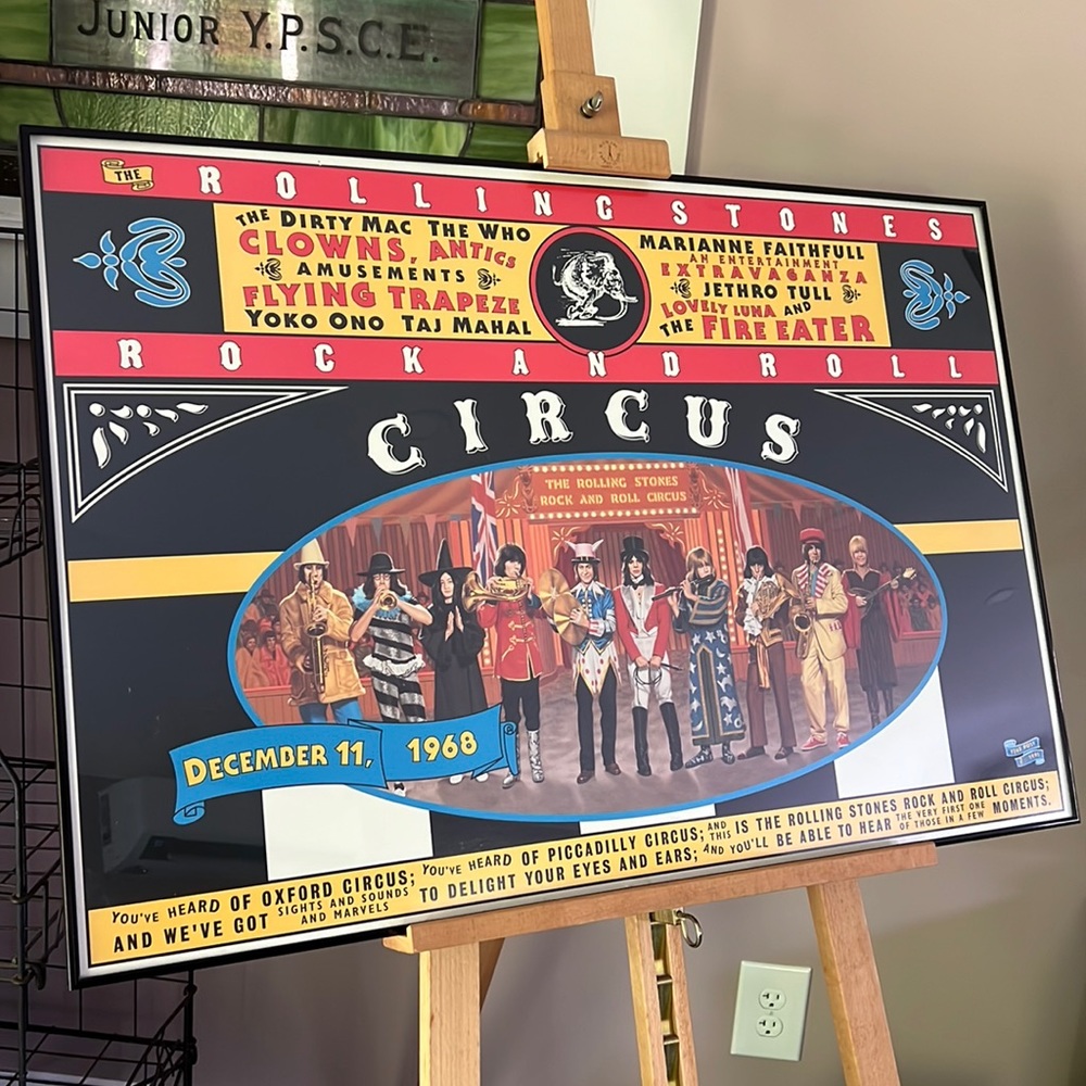 VTG Rolling Stones Rock and Roll Circus Poster
